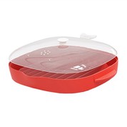 Mikrodalga Pastırma Tepsisi Kırmızı