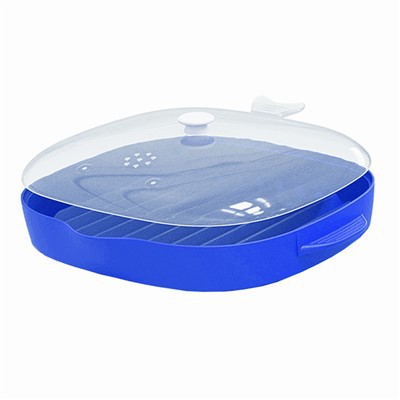 Silikon astarlı mikrodalga pastırma tepsisi